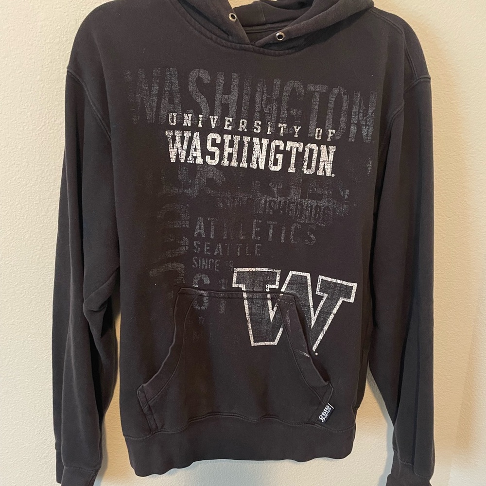 University of Washington Gear For Sports Black Hoodie Size Small
